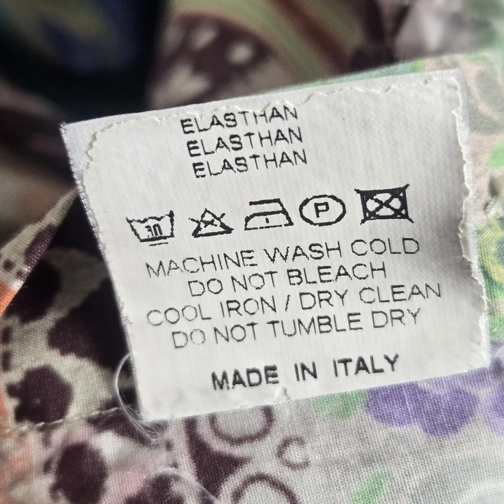 Vintage ETRO Women's 40 Long Sleeve Abstract Floral Button Up Shirt - Picture 6 of 6